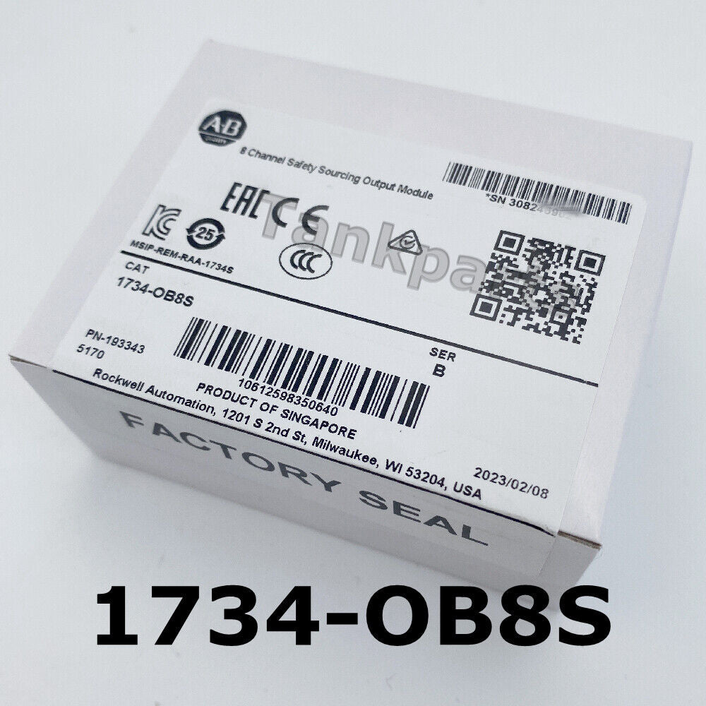New Sealed AB 1734-OB8S Ser B 8 Channel Safety Sourcing Output Module 1734OB8S